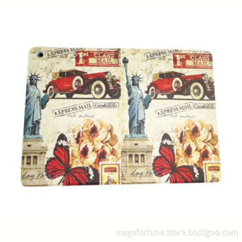 Newest style leather case for iPad mini 2, with customized pattern and fashionable design